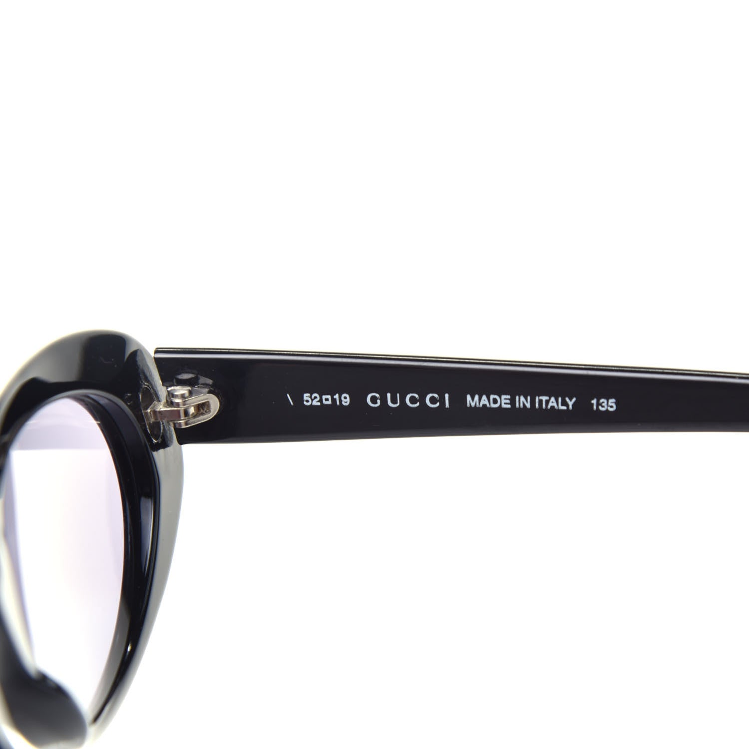 Gucci Acetate Oval Sunglasses GG2413/N/S Black 5 of 7