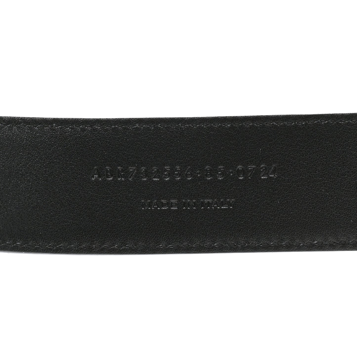 Lacquered Calfskin La 66 Buckle Belt 85 34 Black