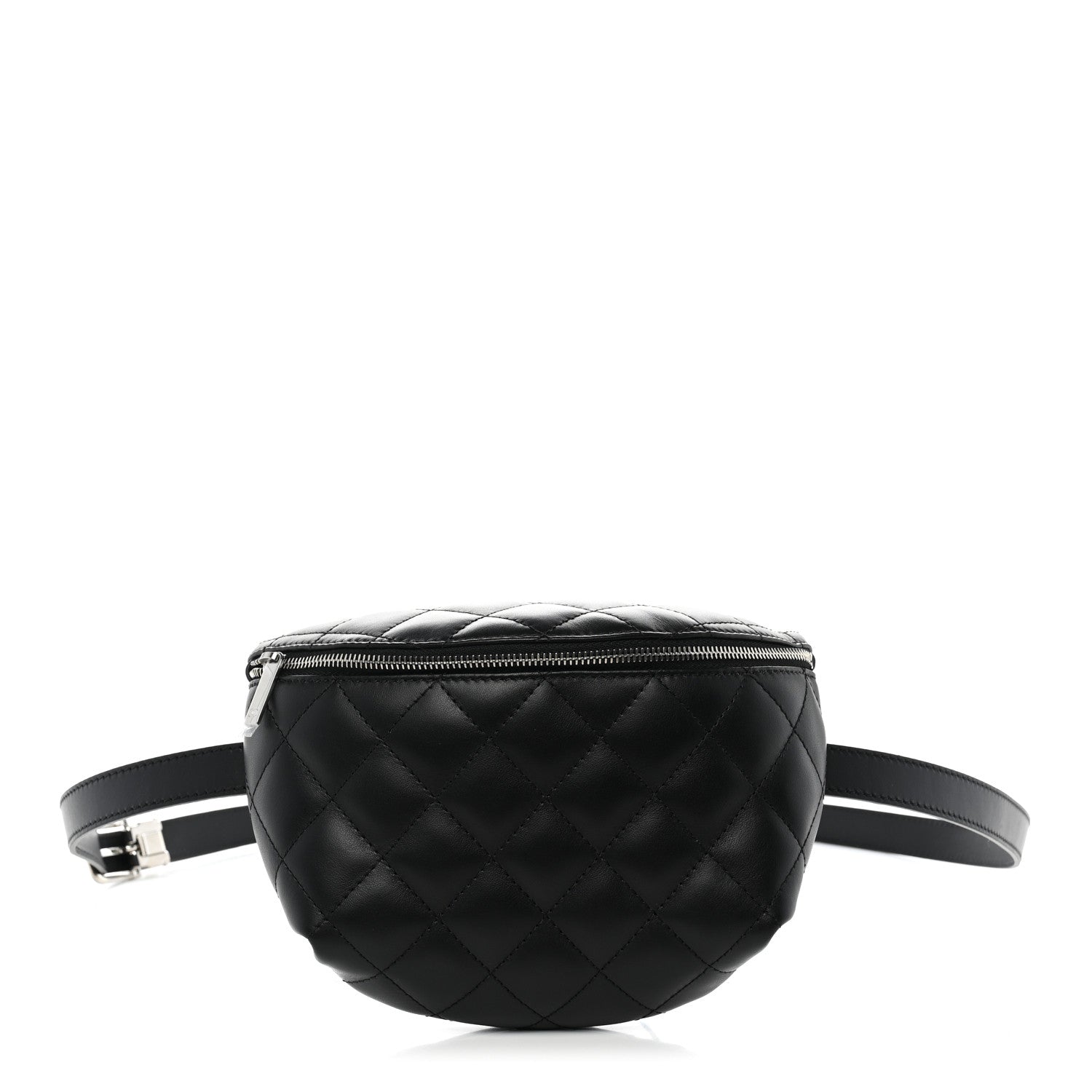 Chanel Calfskin Quilted Uniform Waist Belt Bag Black 1 of 10