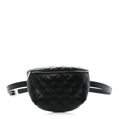 Chanel Calfskin Quilted Uniform Waist Belt Bag Black 1 of 10