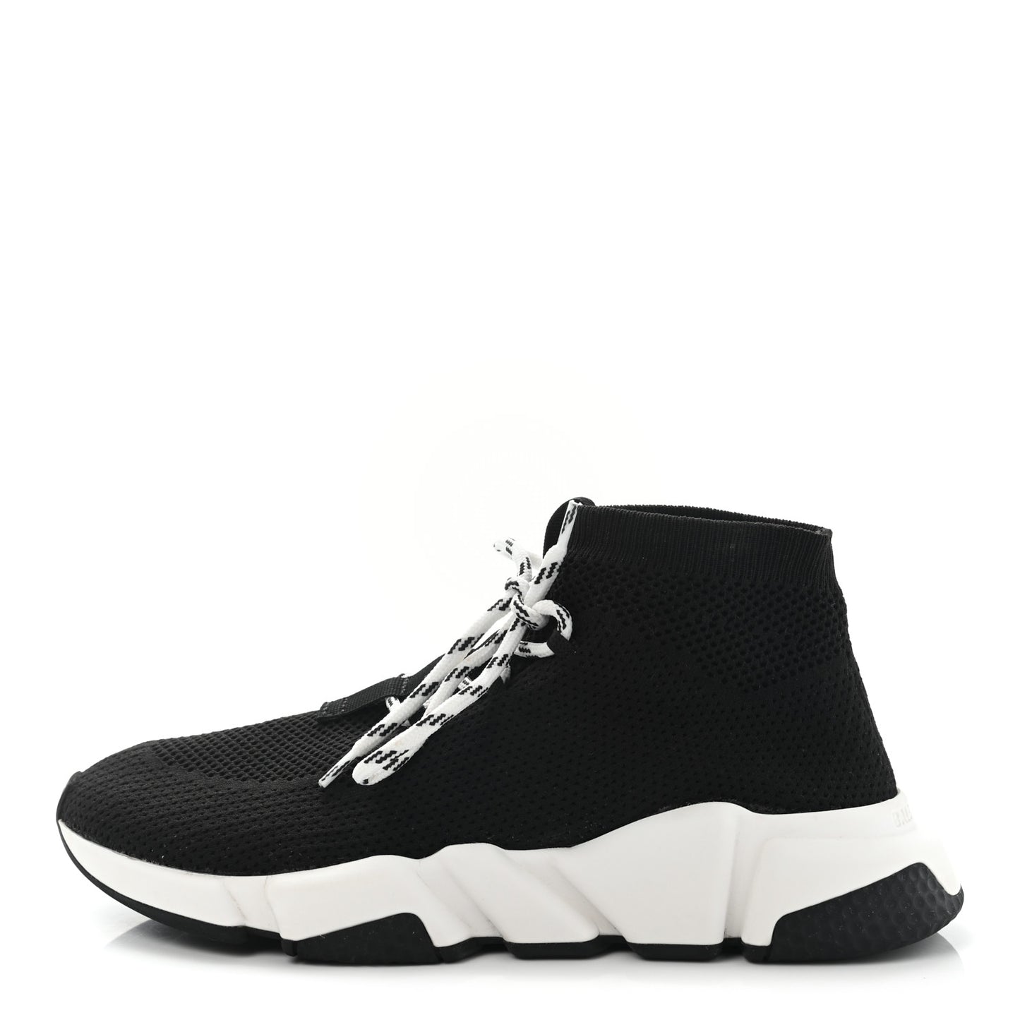 Knit Womens Speed Lace Up Sneakers 39 Black