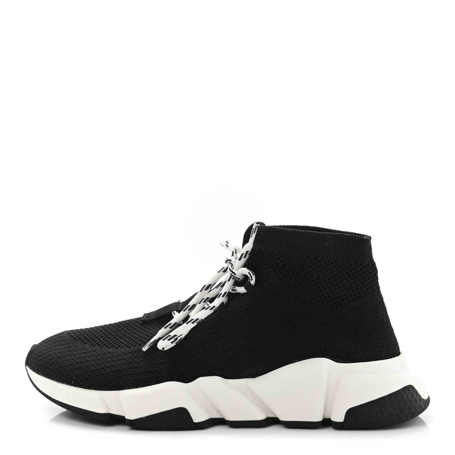 Balenciaga Knit Womens Speed Lace Up Sneakers 39 Black 1 of 12