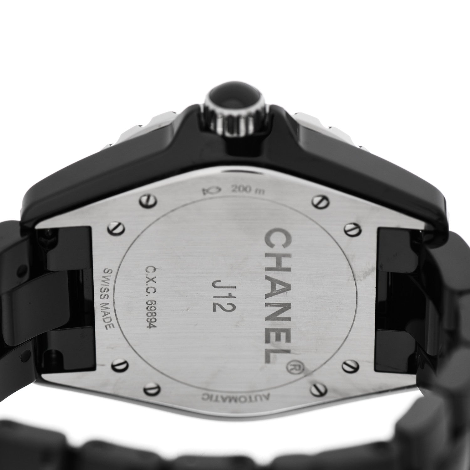 Chanel Stainless Steel Ceramic 38mm J12 Phantom Automatic Watch Black 4 of 5