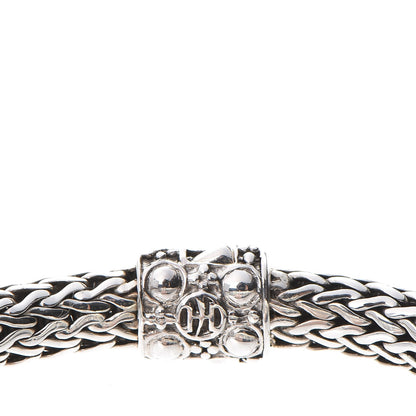 John Hardy Sterling Silver 18K Yellow Gold Jaisalmer Wheat Chain Dot Bracelet M 4 of 8