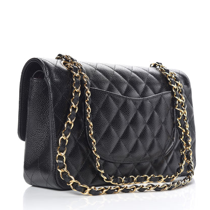 Chanel Caviar Quilted Medium Double Flap Black 4 of 10