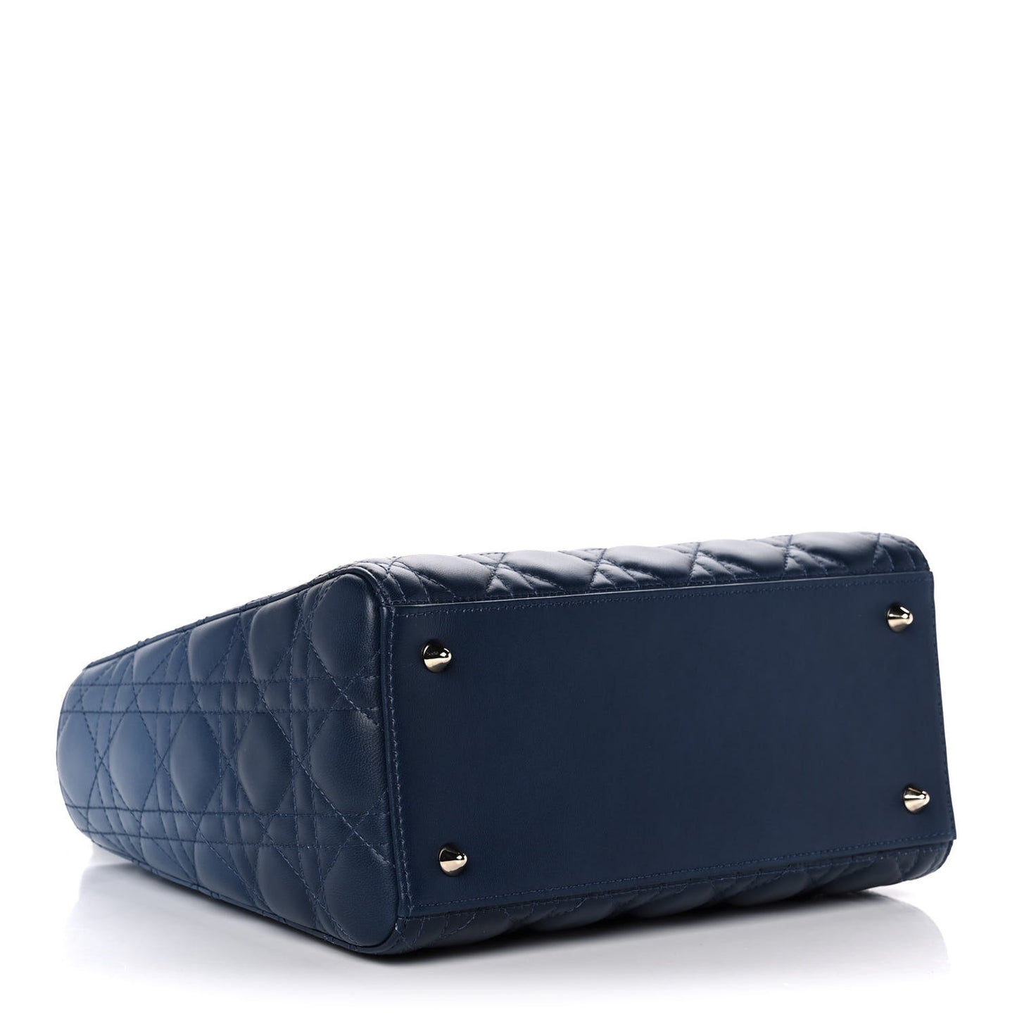 Lambskin Cannage Gradient Medium Lady Dior Blue