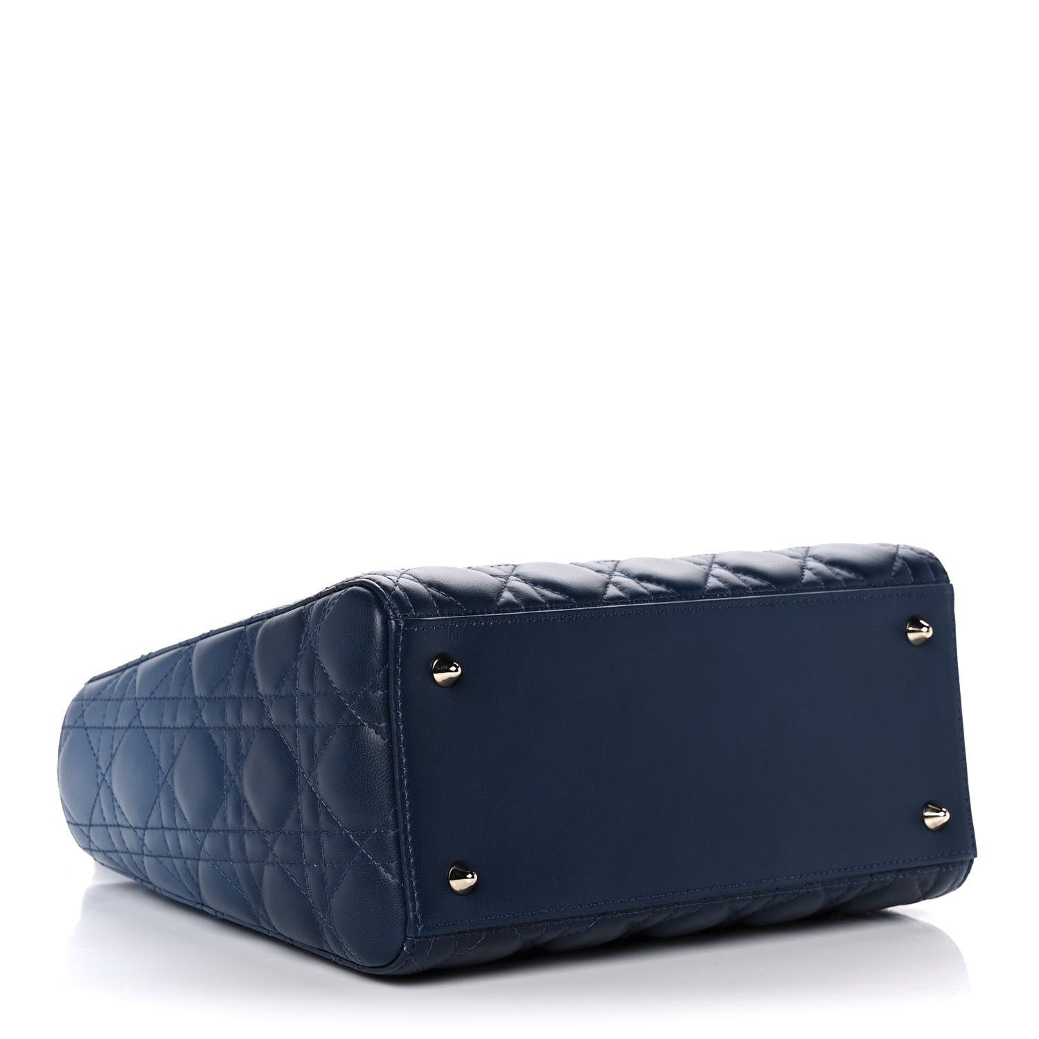 Christian Dior Lambskin Cannage Gradient Medium Lady Dior Blue 4 of 11