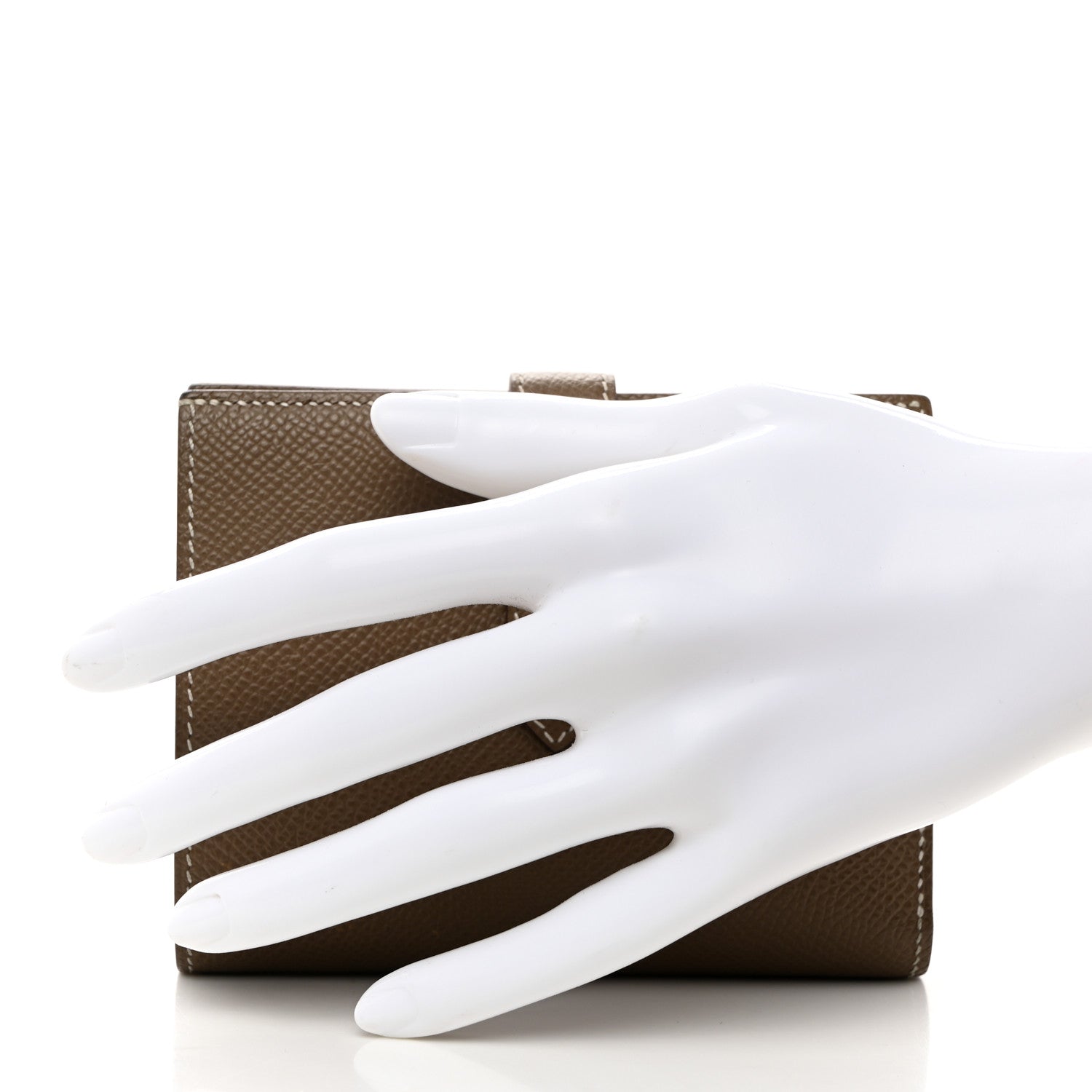 Hermes Epsom Bearn Compact Wallet Etoupe 2 of 8