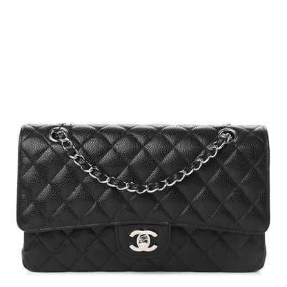 Chanel Caviar Quilted Medium Double Flap Black 1 of 9