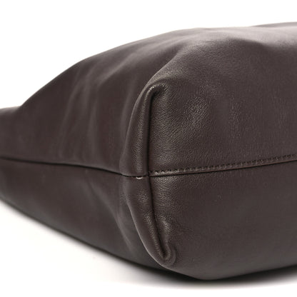 Loewe Mellow Nappa Donut Chain Large Flamenco Knot Clutch Dark Brownie 9 of 10