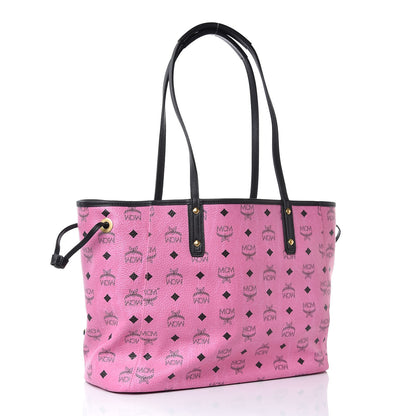 MCM Visetos Medium Reversible Liz Shopper Tote Pink 5 of 10