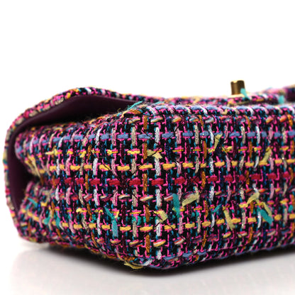 Chanel Tweed Quilted Mini Rectangular Flap Pink Multicolor 9 of 11