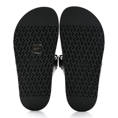 Hermes Calfskin Womens Chypre Sandals 36.5 Black 5 of 10