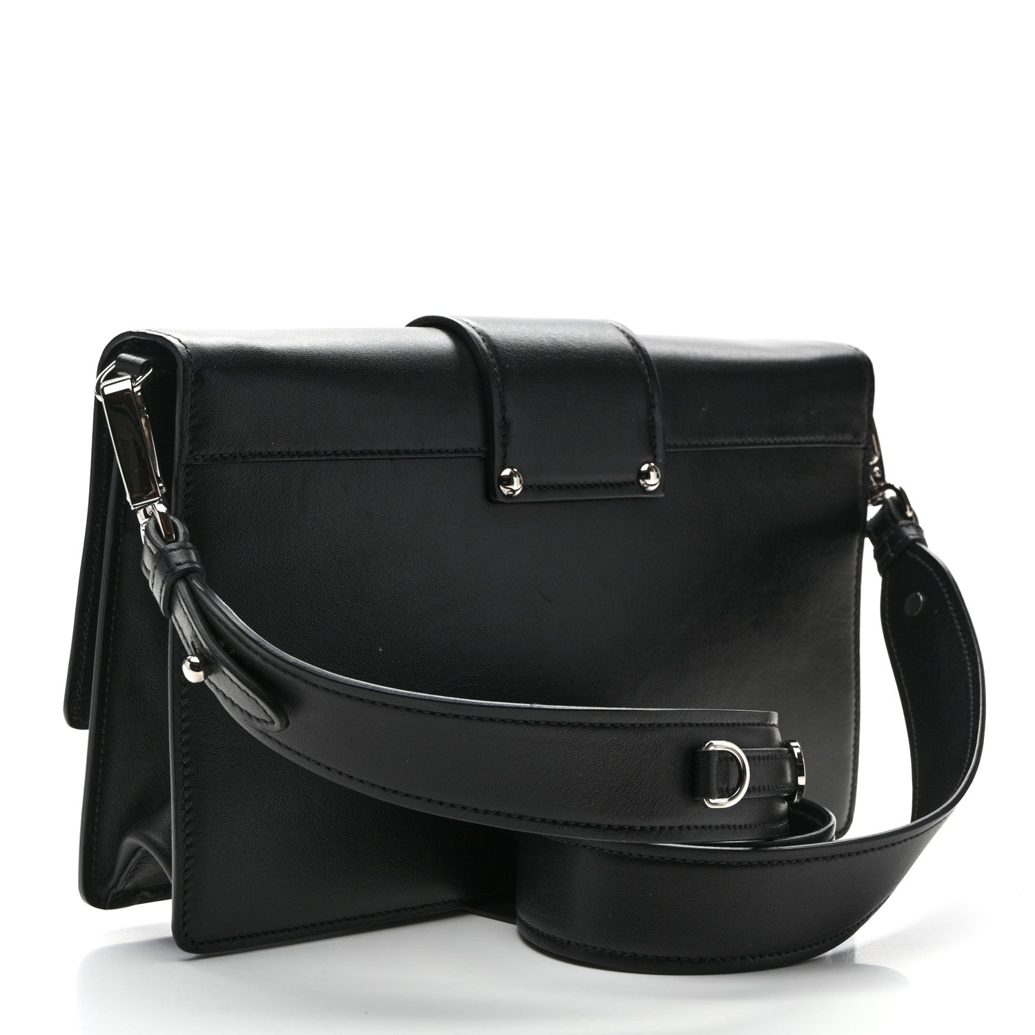 Prada City Calfskin Ribbon Bag Black 3 of 11