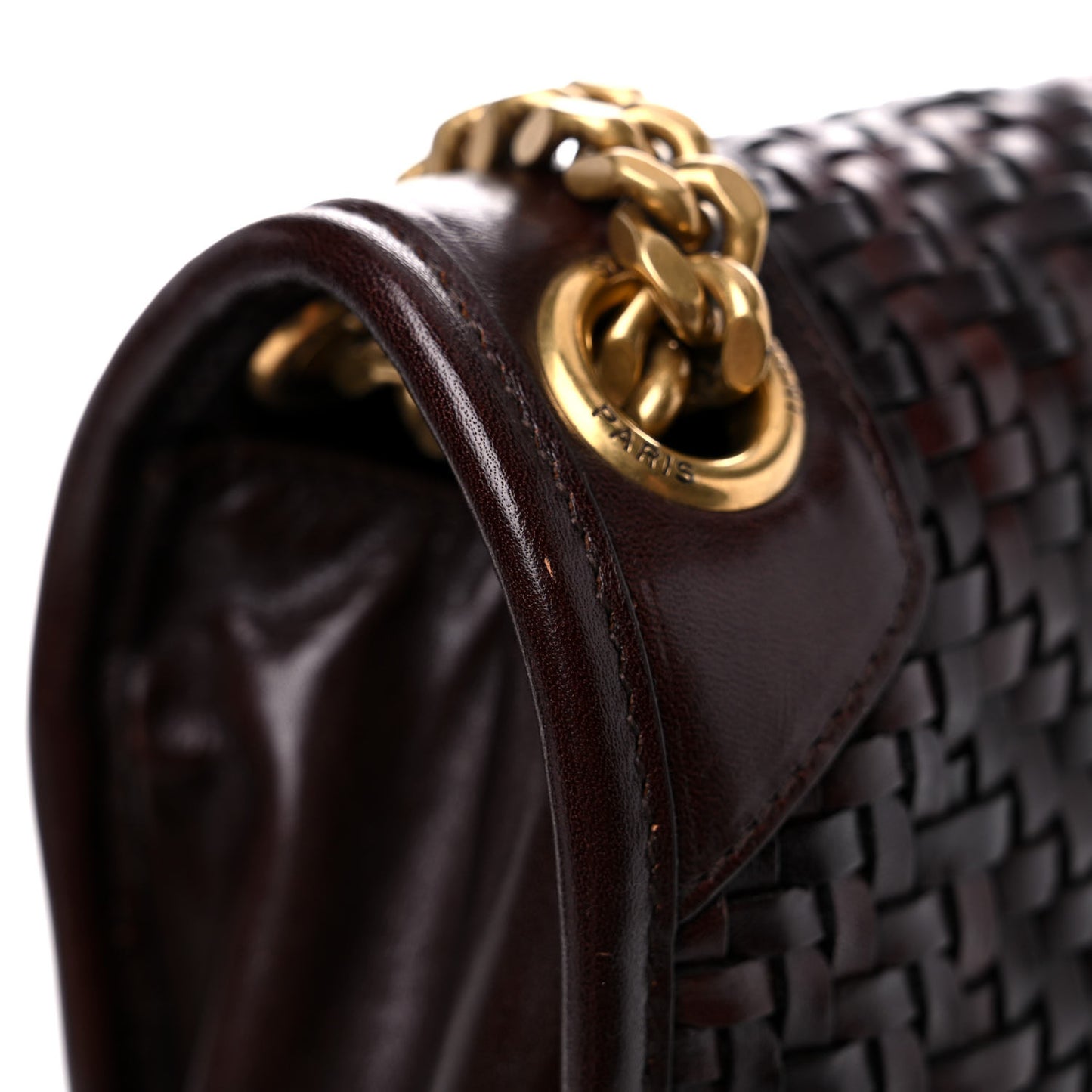 Vegetal Cloud Tressage Monogram Medium Niki Chain Satchel Burnt Brown
