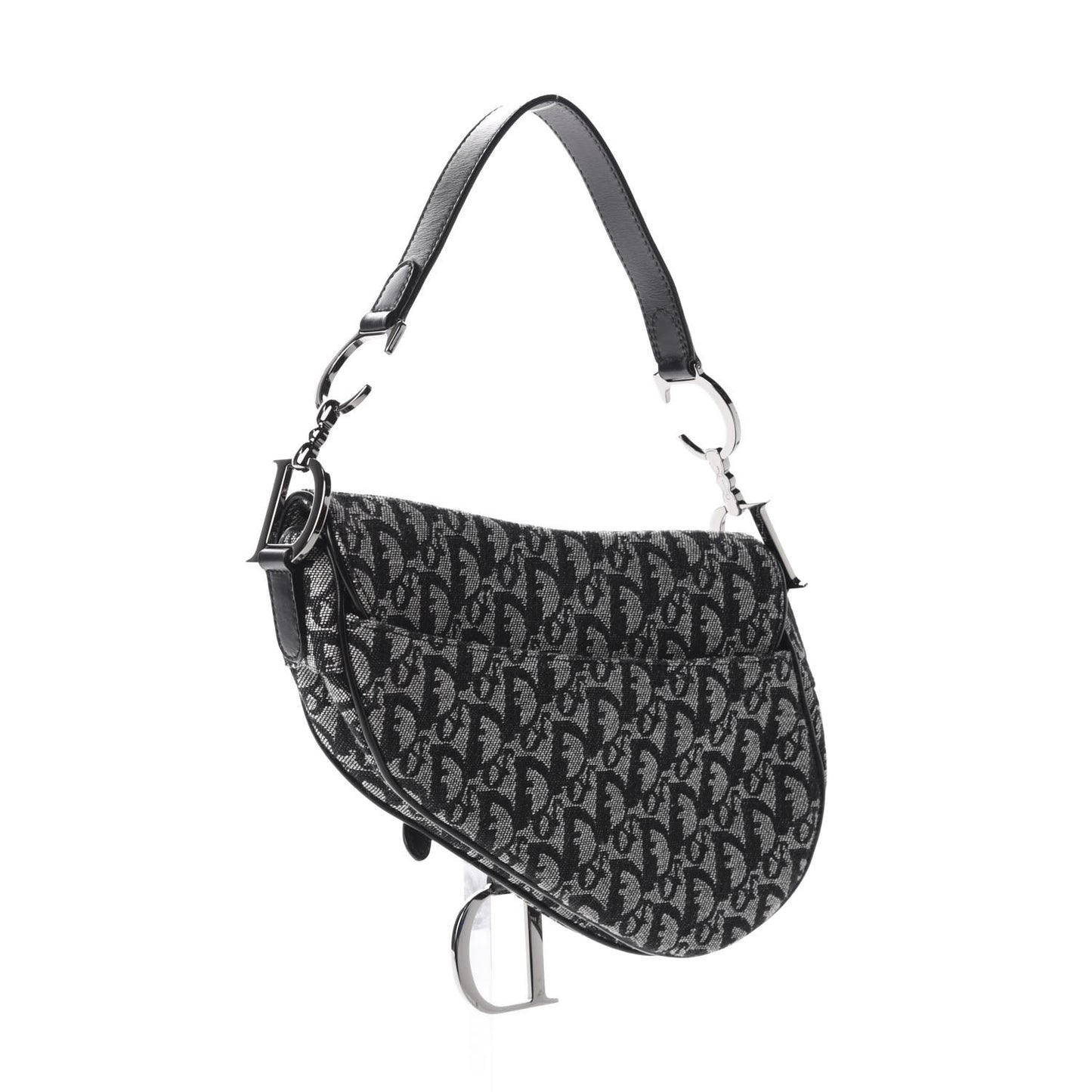 Monogram Saddle Bag Black