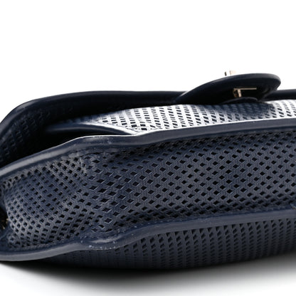 Chanel Perforated Calfskin Large Up In The Air Flap Dark Blue 10 of 15