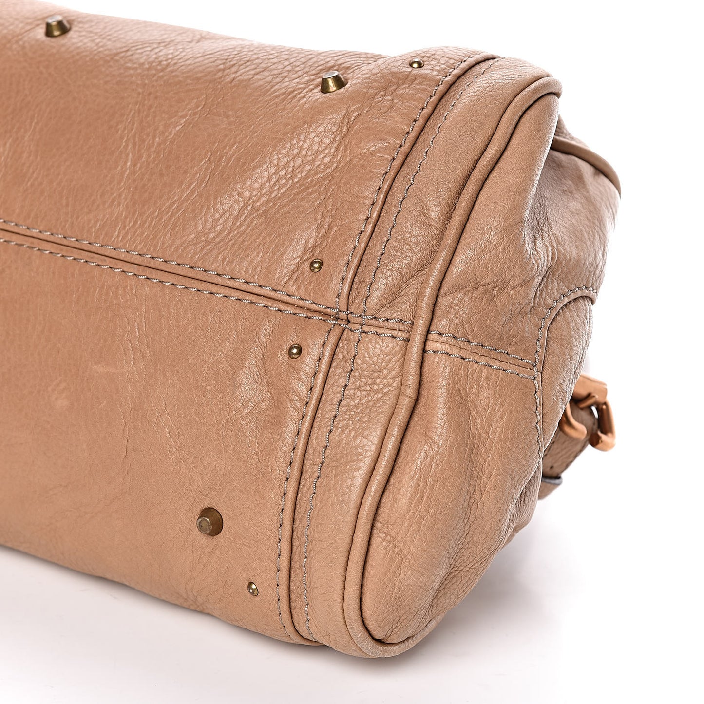 Calfskin Medium Paddington Satchel Beige