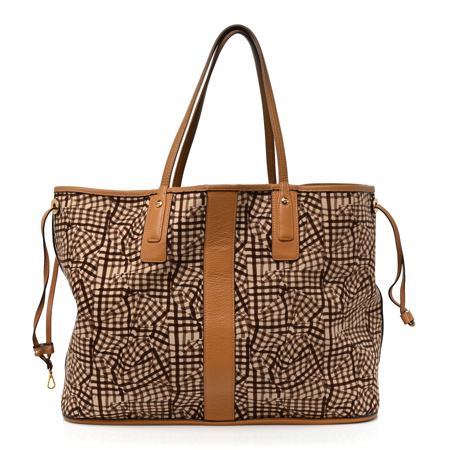 MCM Visetos Large Liz Reversible Shopper Tote Cognac 4 of 20