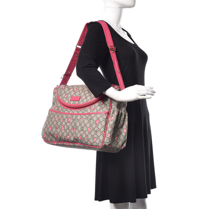 Gucci GG Supreme Monogram Rose Bud Diaper Bag Pink 2 of 10