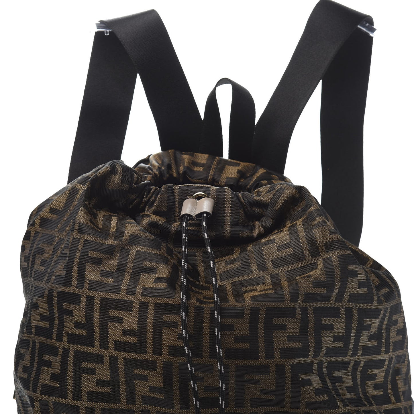 Nylon Dolmias Vitello Grace FF Convertible Drawstring Backpack Military Brown Tortora