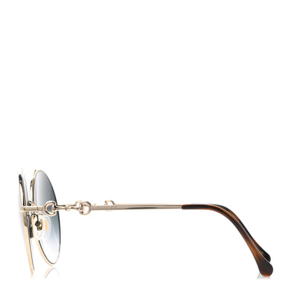 Gucci Round Horsebit Sunglasses GG0878S Gold 3 of 4