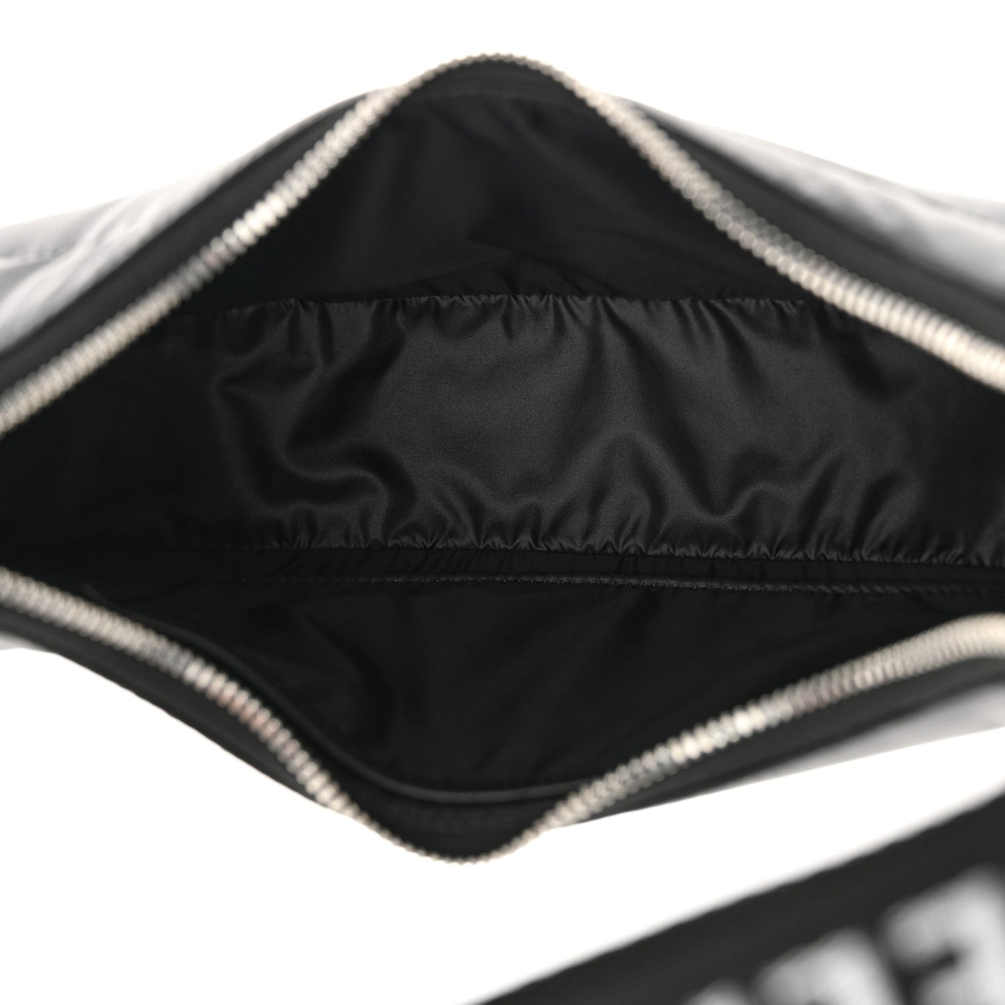 Nylon Ava Shoulder Bag Black