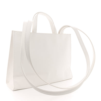 Telfar Vegan Leather Medium Shopping Bag White 3 of 14