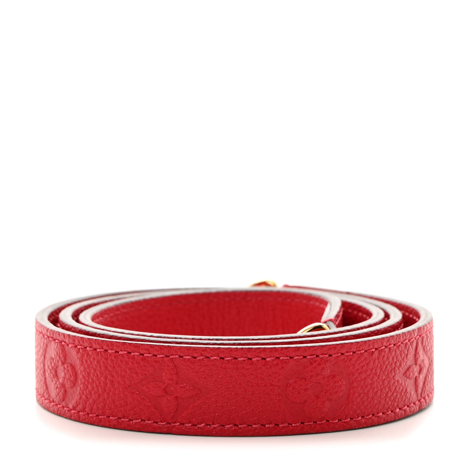 Louis Vuitton Monogram Empreinte Shoulder Strap Red 2 of 3
