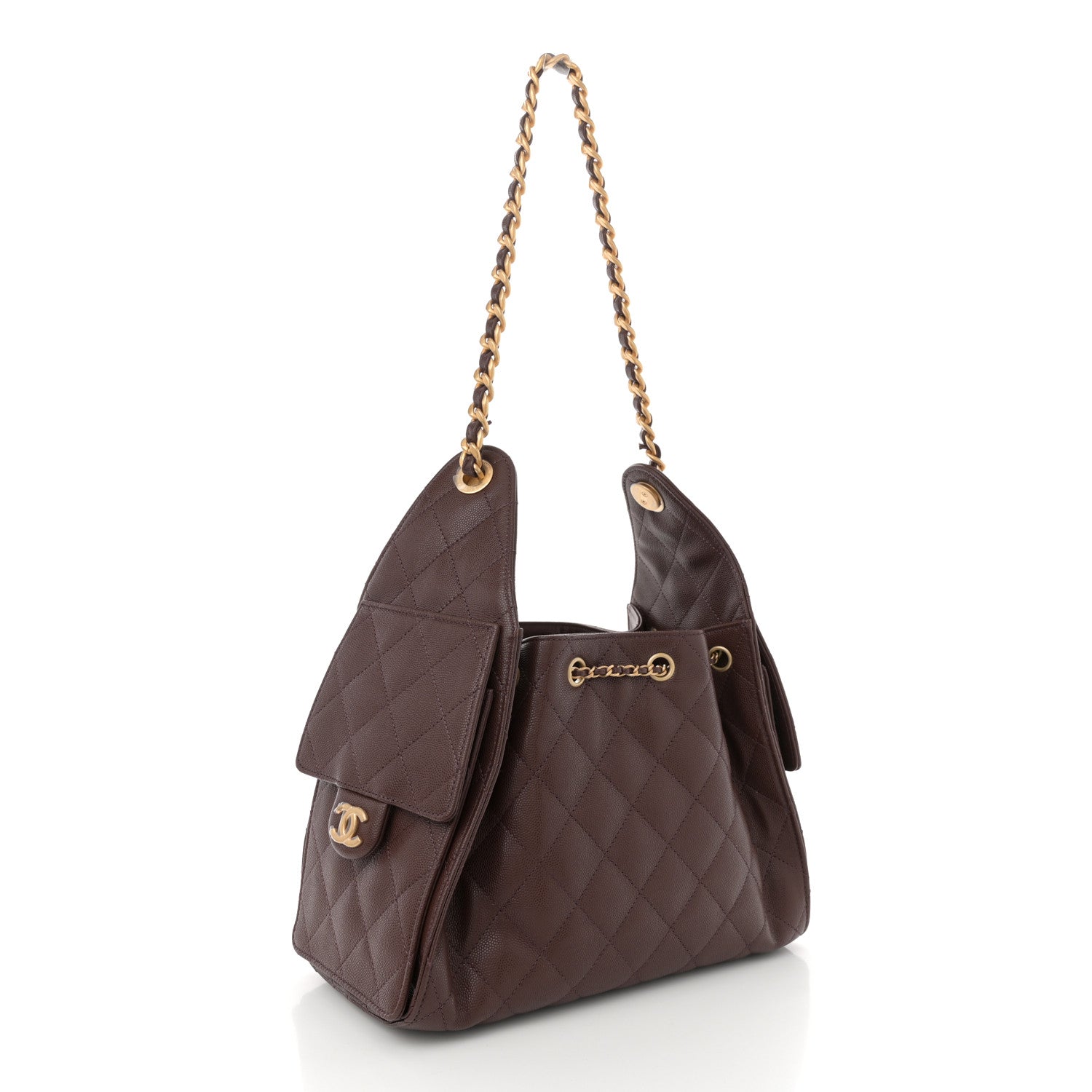 Chanel Caviar Quilted Small Chanel 25 Handbag Dark Brown 2 of 10