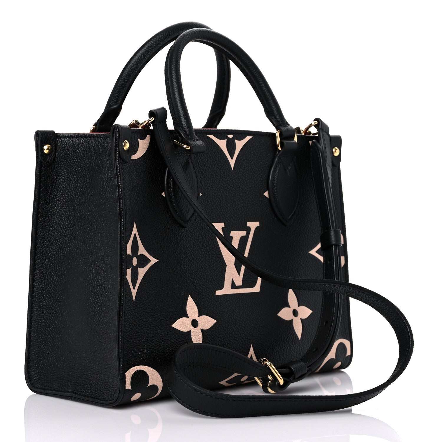 Louis Vuitton Empreinte Monogram Giant Onthego PM Black Beige 3 of 8