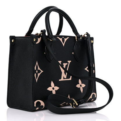 Louis Vuitton Empreinte Monogram Giant Onthego PM Black Beige 3 of 8