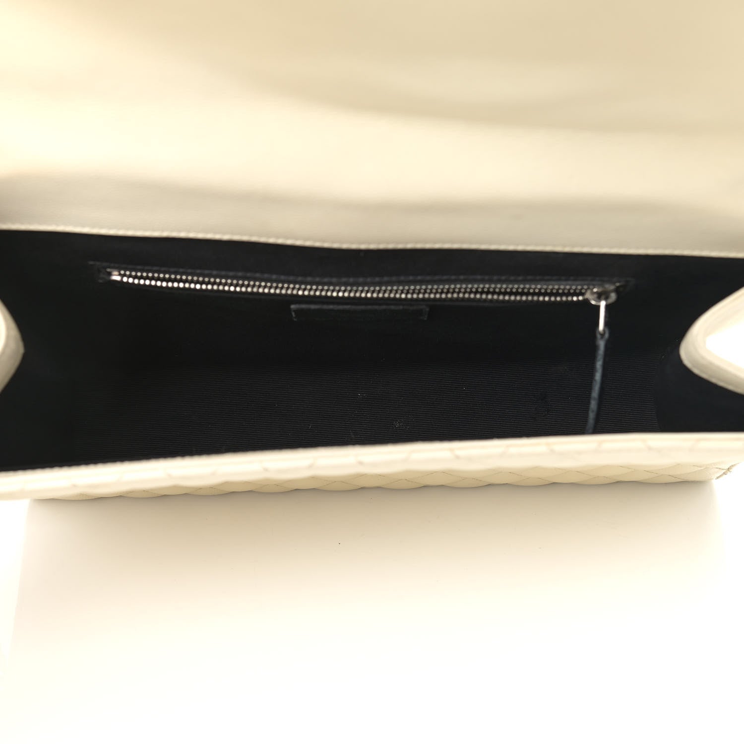 Saint Laurent Grain De Poudre Textured Mixed Matelasse Large Triquilt Monogram Satchel Porcellana 4 of 15