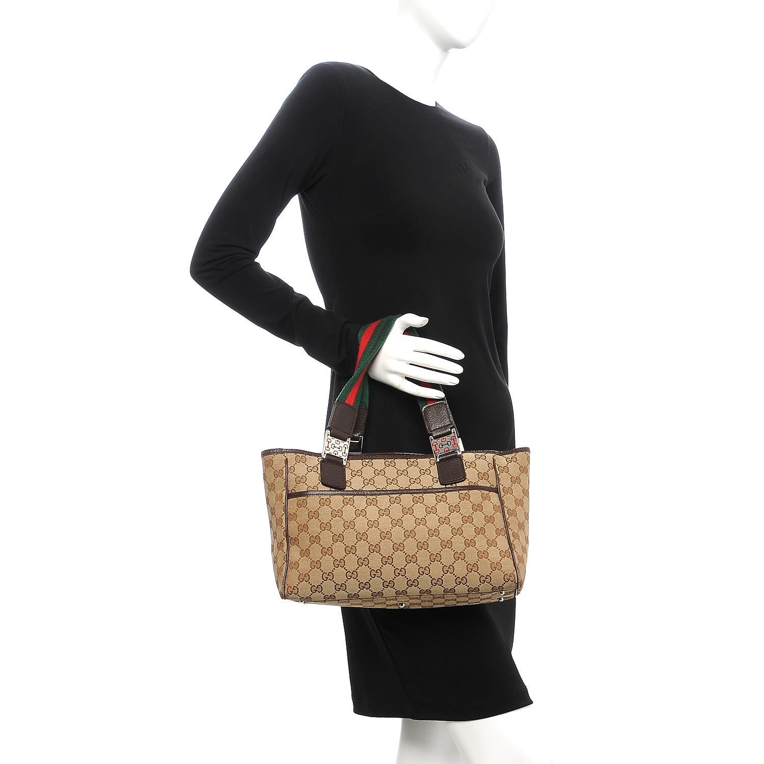 Gucci GG Monogram Pop Tote Brown 2 of 15