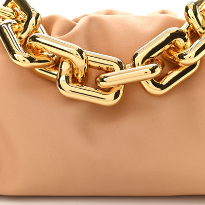 Bottega Veneta Calfskin Teen Chain Pouch Almond 7 of 9