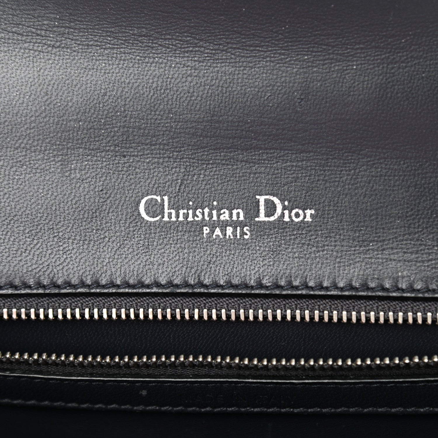 Christian Dior Metallic Patent Micro-Cannage Medium Diorama Flap Bag Silver 6 of 10