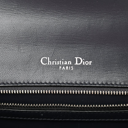 Christian Dior Metallic Patent Micro-Cannage Medium Diorama Flap Bag Silver 6 of 10