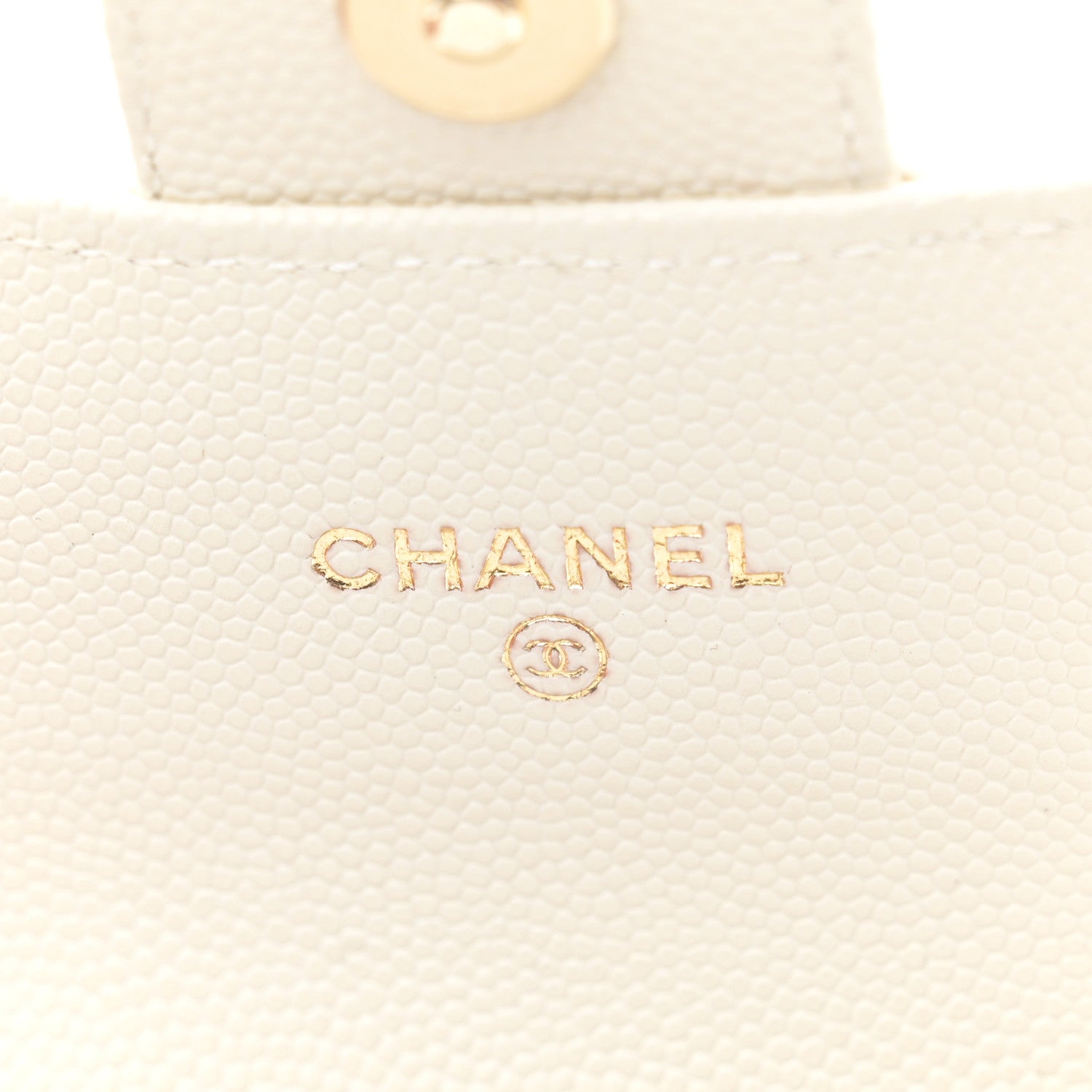 Chanel Caviar Quilted Mini Clutch With Chain White 7 of 12