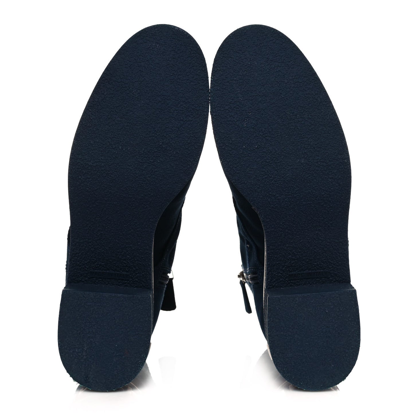 Fabric Lace Up Combat Boots 40 Navy Blue