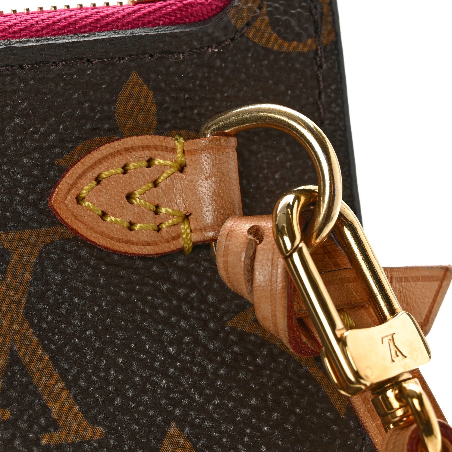 Louis Vuitton Monogram Neverfull MM GM Pochette Fuchsia 13 of 13