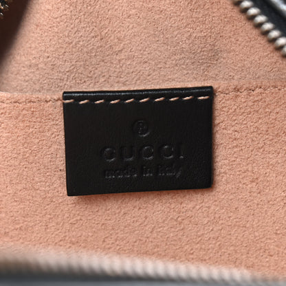 Gucci Calfskin Matelasse Small GG Marmont Chain Shoulder Bag Black 6 of 9