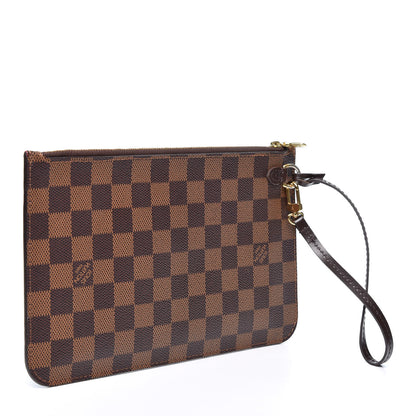 Louis Vuitton Damier Ebene Neverfull MM GM Pochette 2 of 9