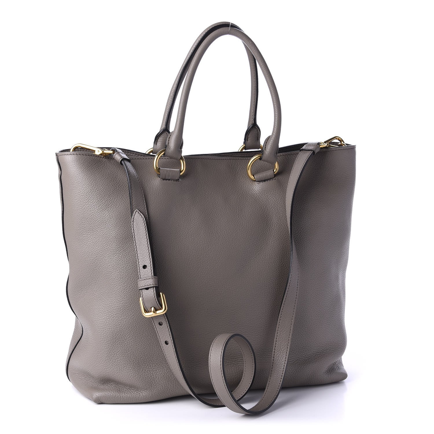 Prada Vitello Daino Tote Argilla 4 of 10