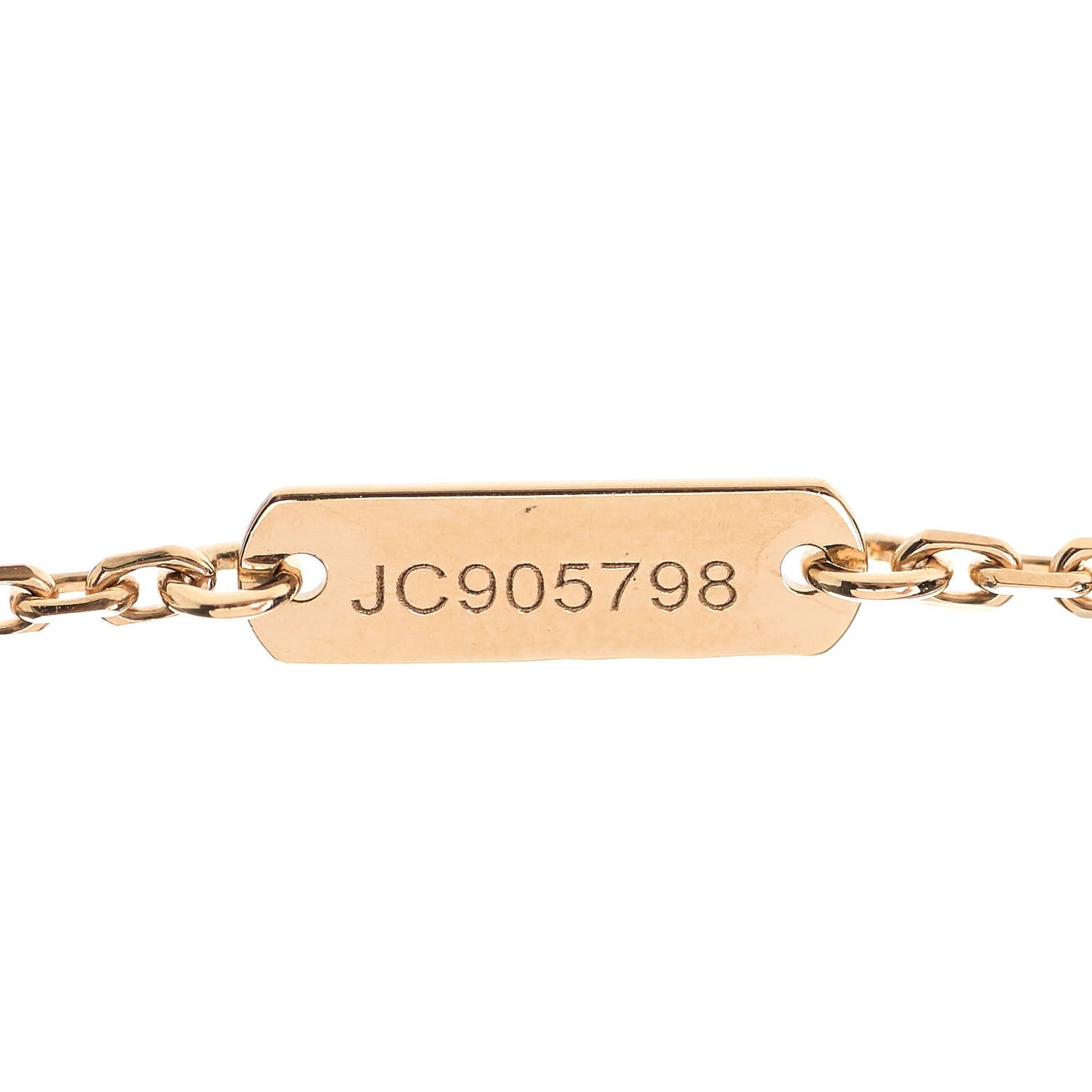 18K Yellow Gold Mother of Pearl Vintage Alhambra Pendant Necklace