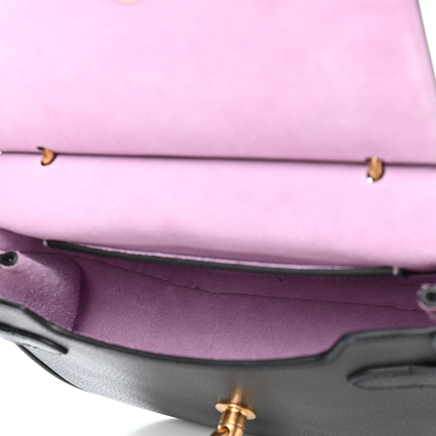 Classic Grain Calfskin Embroidered Floral Amberley Satchel Black