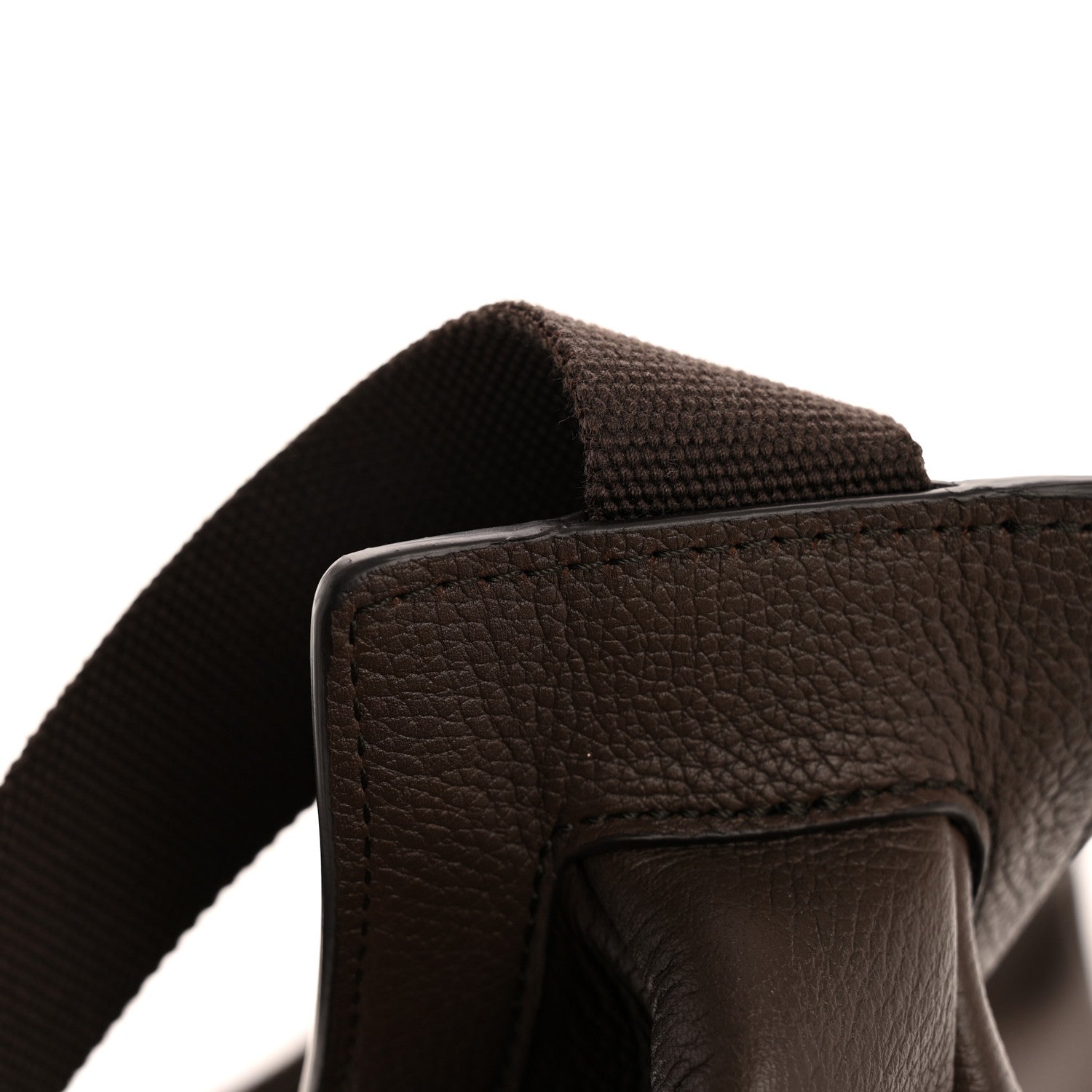 The Row Grained Calfskin Large Slouchy Banana Bag Brunette 11 of 11