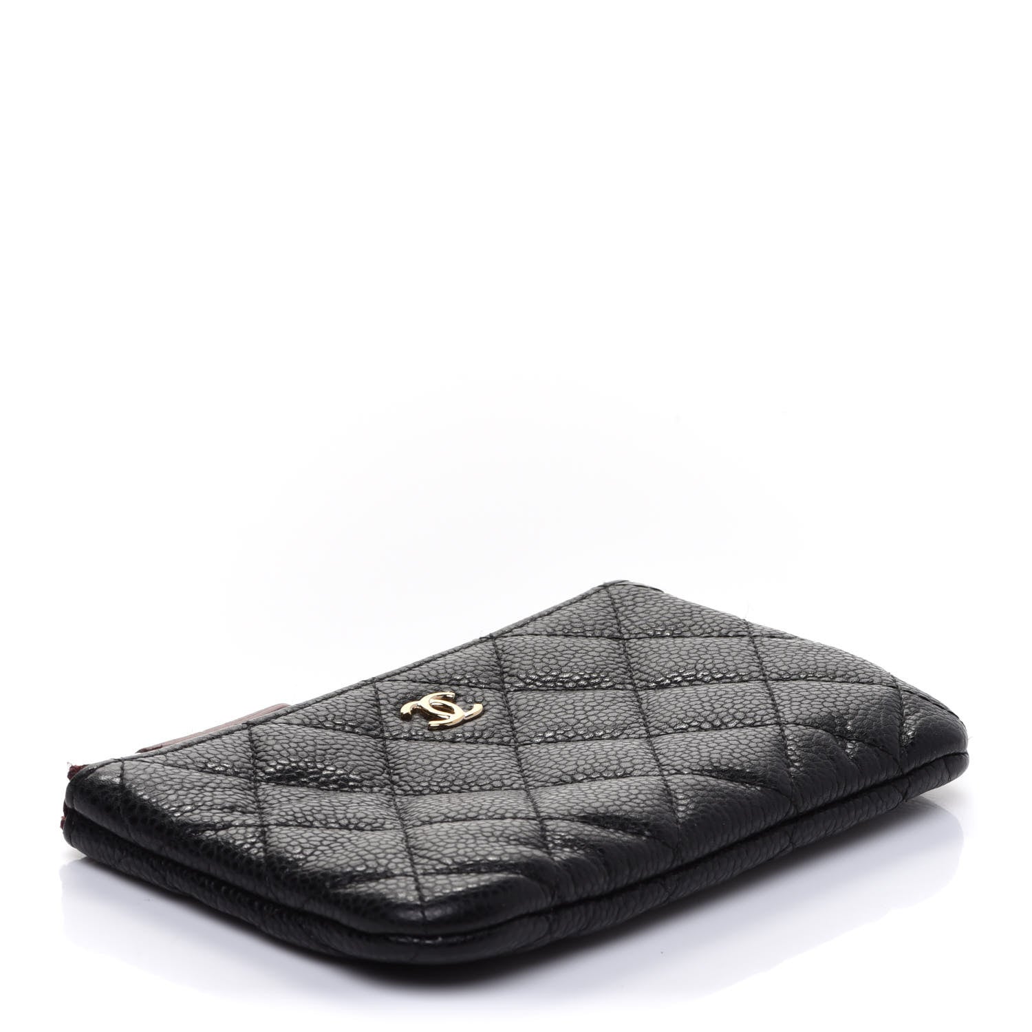 Chanel Caviar Quilted Small Cosmetic Case Black 4 of 10