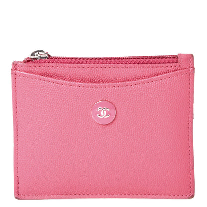 Chanel Caviar Card Holder Pink 1 of 10