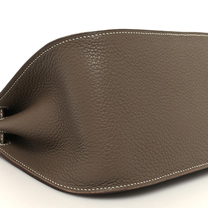 Hermes Taurillon Clemence Jypsiere 28 Etoupe 9 of 10