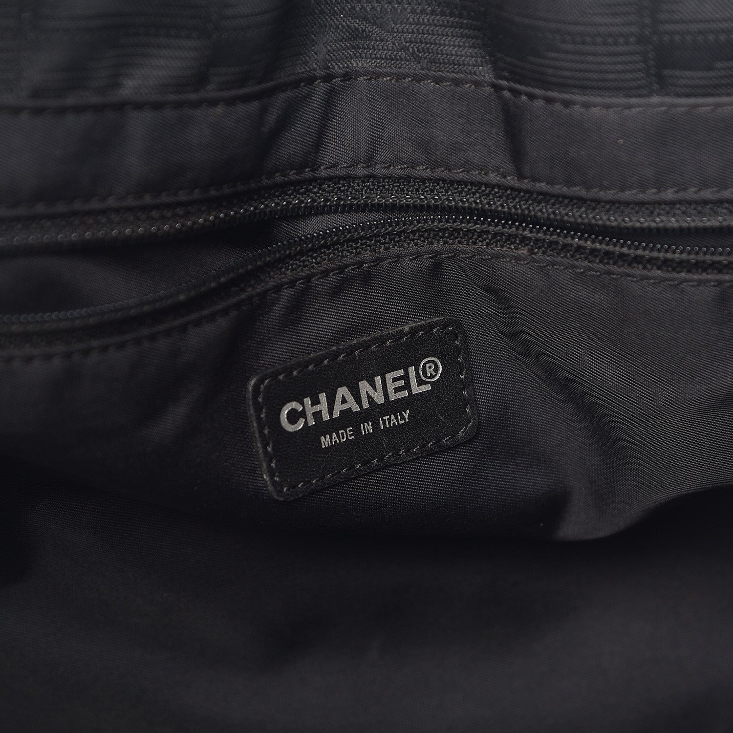 Chanel Nylon Large Travel Tote Black 6 of 12